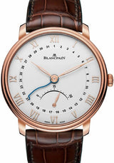 Blancpain Villeret Ultraplate Biały 40 mm Złoto różowe 6653Q-3642-55B