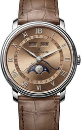 Blancpain Villeret Quantième Complet Brązowy 40 mm Stal 6654N-1146-55B