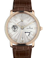 Blancpain Villeret Demi-Fuseau Horaire Srebrny 40 mm Złoto różowe 6665-3642-55B