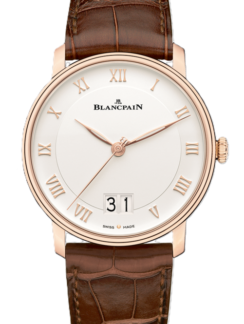 Blancpain Villeret Grande Date Srebrny 40 mm Złoto różowe 6669-3642-55B