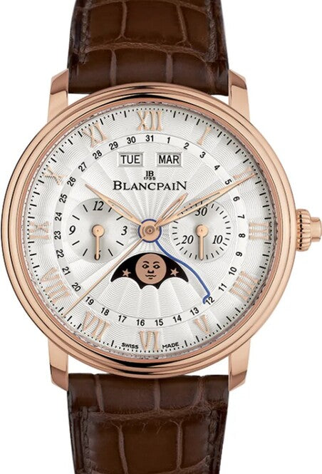 Blancpain Villeret Chronographe Monopoussoir Srebrny 40 mm Złoto różowe 6685-3642-55B