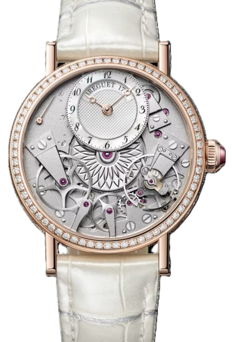 Breguet Tradition Masa perlowa 37 mm Zloto rozowe 7038BR/18/9V6/D00D