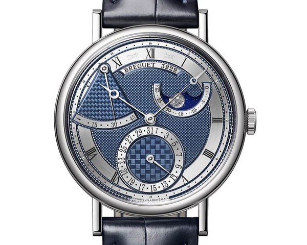 Breguet Classique Niebieski 39 mm Zloto biale
