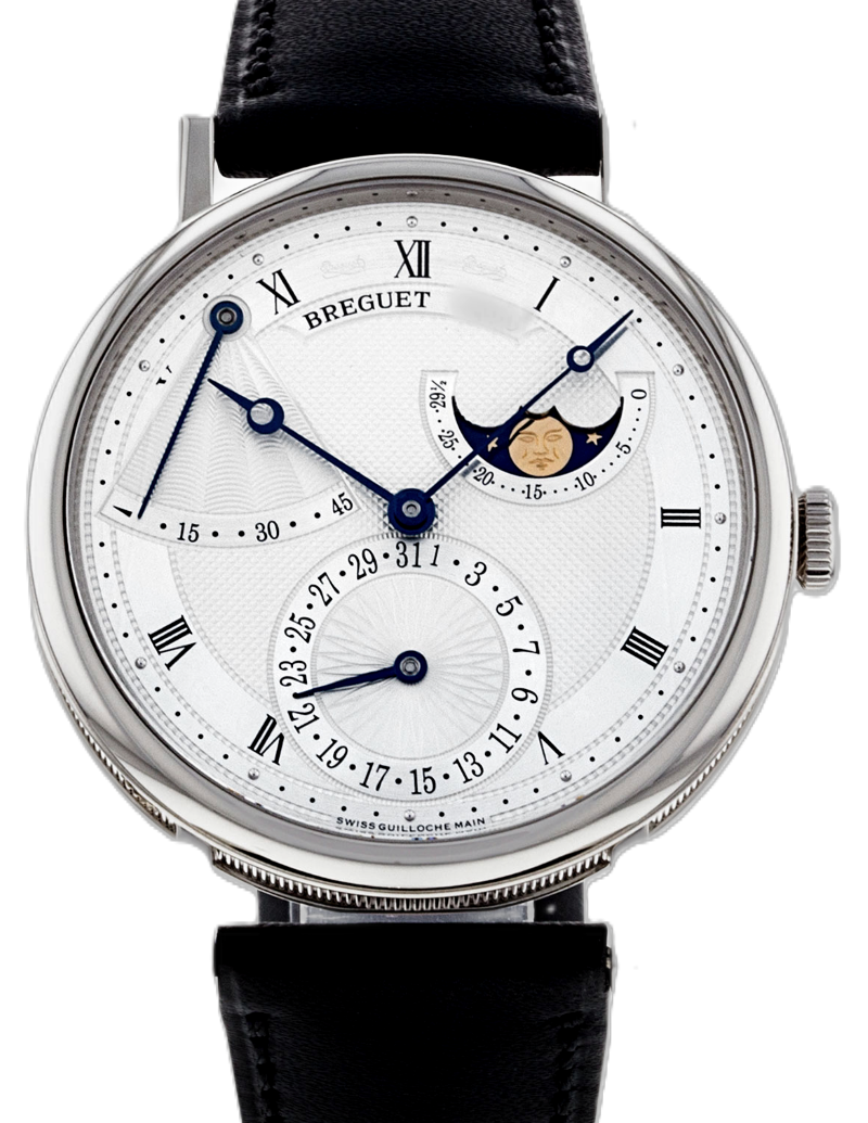Breguet Classique Srebrny 39 mm Zloto biale 7137BB/11/9V6