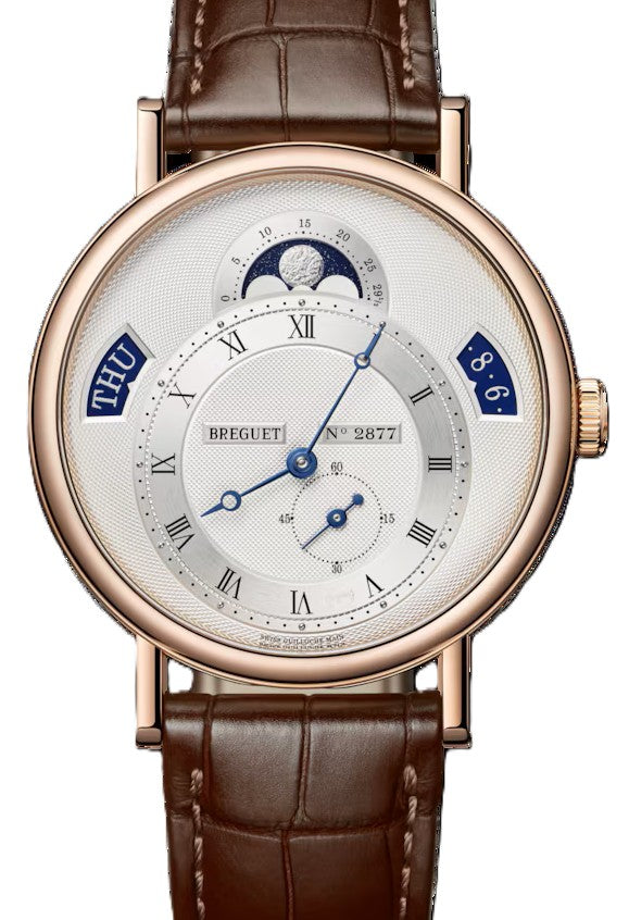 Breguet Classique Srebrny 39 mm Zloto rozowe