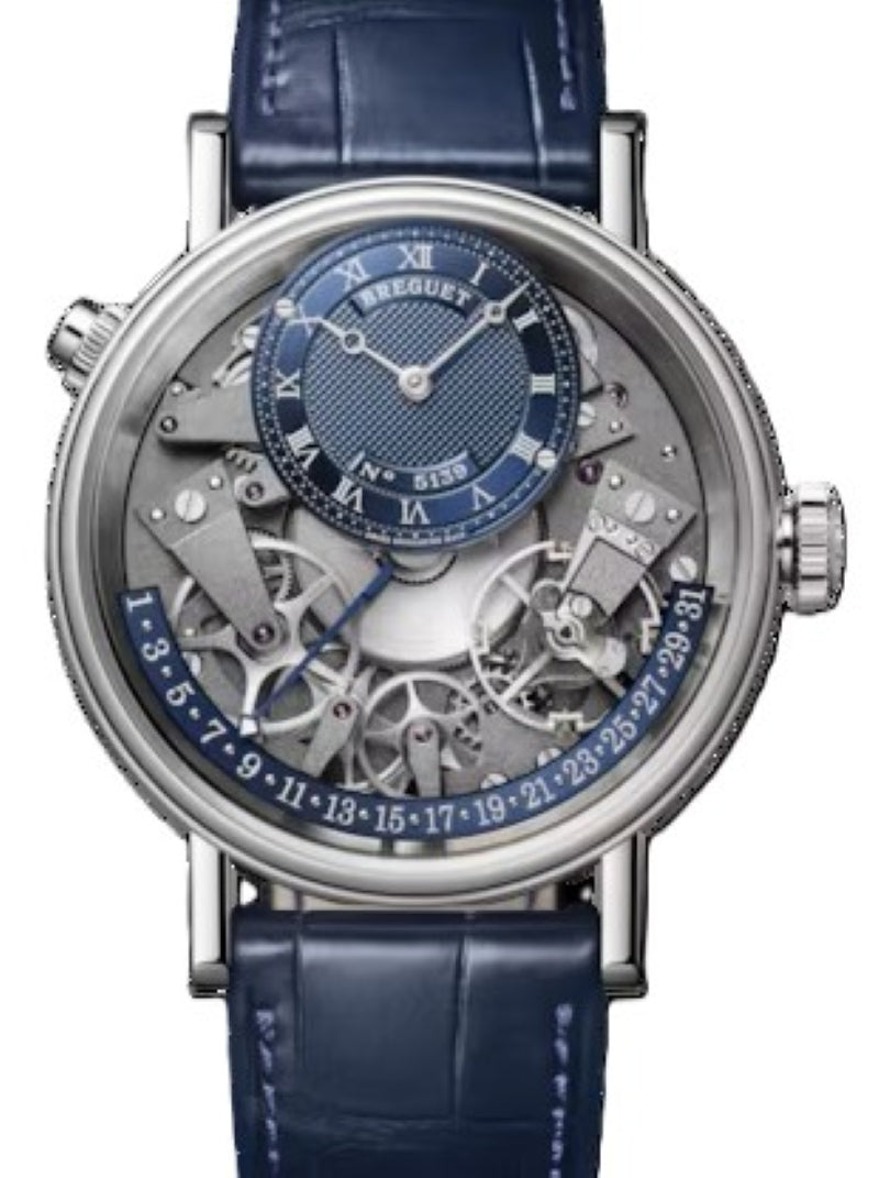 Breguet Tradition Szkieletowany 40 mm Zloto biale 7597BB/GY/9WU