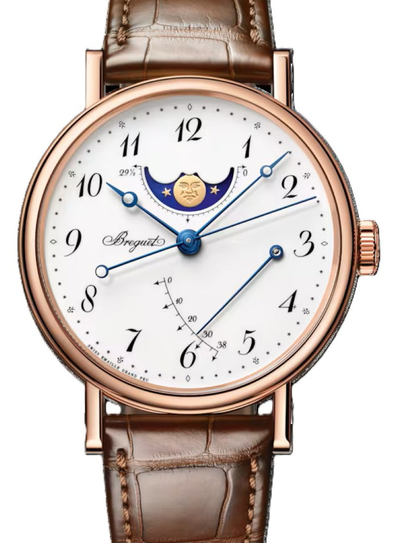 Breguet Classique Bialy 39 mm Zloto rozowe 7787BR/29/9V6