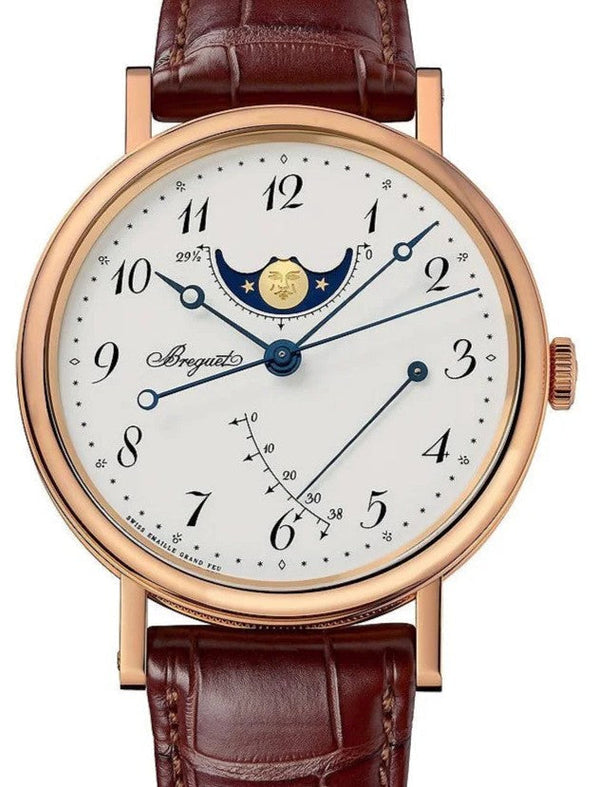 Breguet Classique Bialy 39 mm Zloto rozowe
