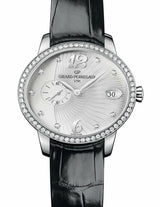 Girard Perregaux Cat's Eye Srebrny 35 mm Stal 80484D11A161-BK6B