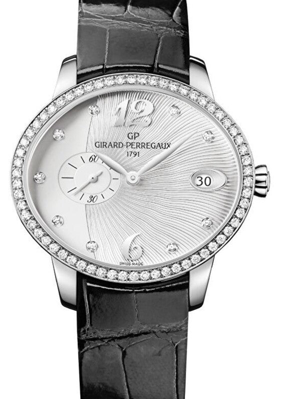 Girard Perregaux Cat's Eye Srebrny 35.4 mm Stal