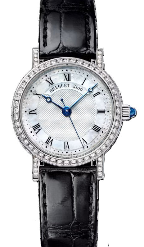 Breguet Classique Masa perlowa 30 mm Zloto biale