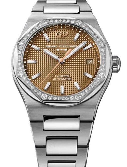 Girard Perregaux Laureato Brązowy 38 mm Stal 81005-11S3320-1CM