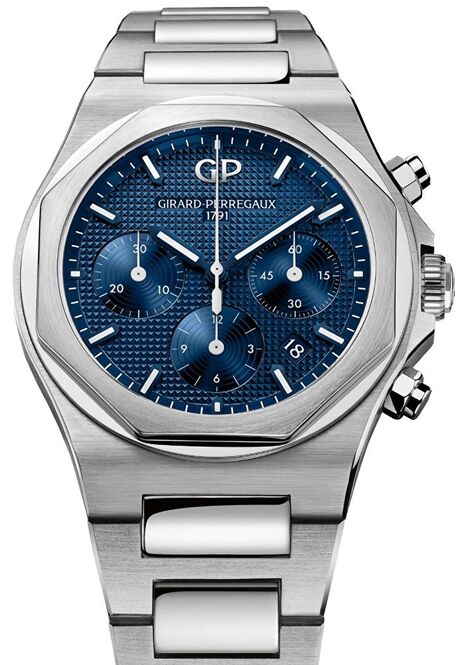 Girard Perregaux Laureato Niebieski 42 mm Stal
