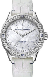 Ulysse Nardin Diver Masa perłowa 39 mm Stal 8163-182B/10