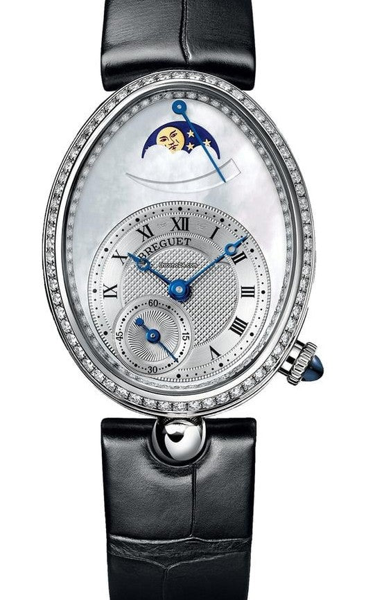 Breguet Reine de Naples Masa perlowa 36.5 mm Zloto biale