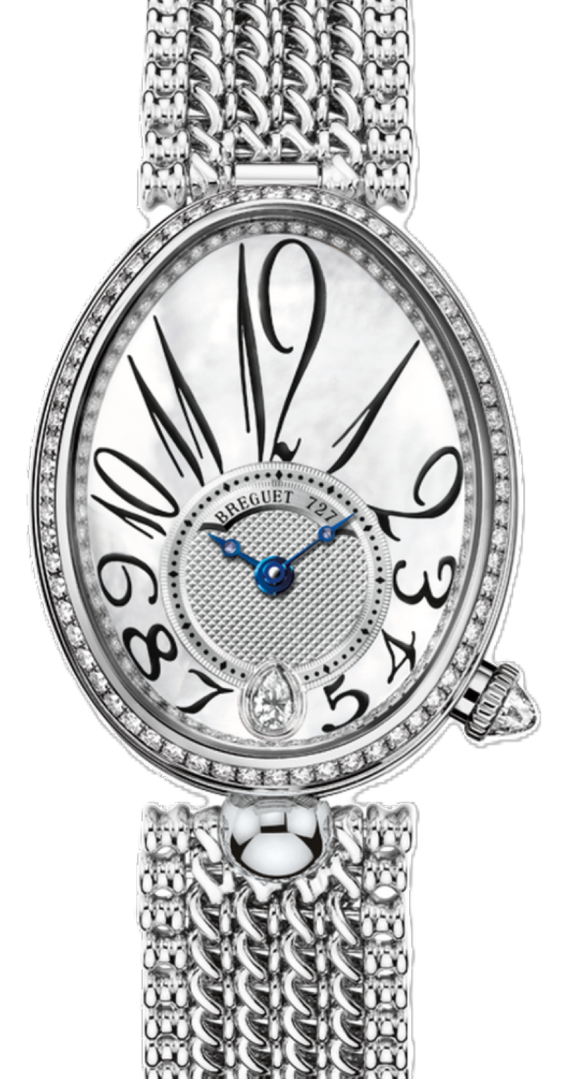 Breguet Reine de Naples Masa perlowa 28.5 mm Zloto biale 8918BB/58/J20.D000