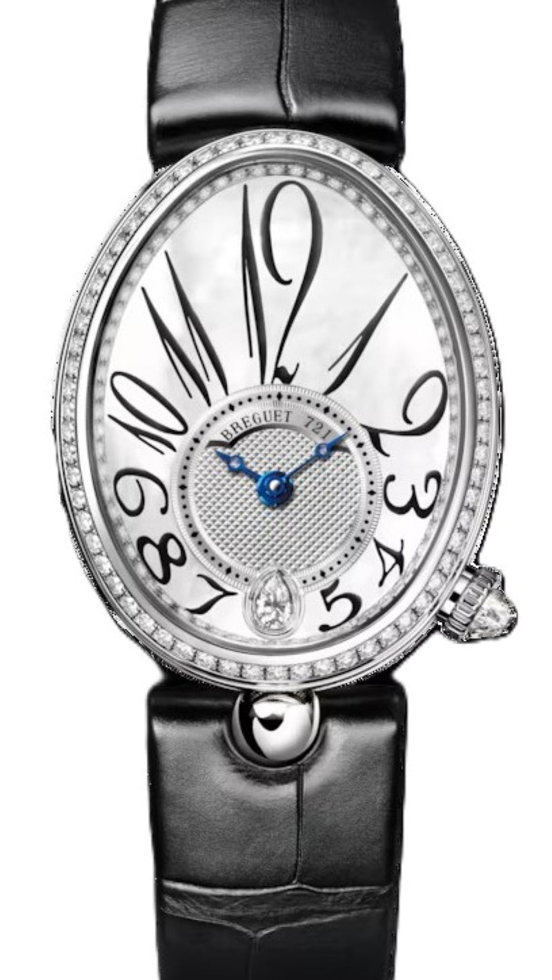 Breguet Reine de Naples Masa perlowa 36,5 x 28,45 mm Zloto biale 8918BB58964D00D3L