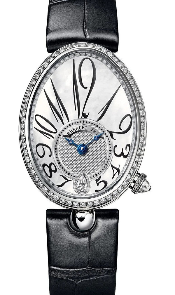 Breguet Reine de Naples Masa perlowa 36,5 x 28,45 mm Zloto biale