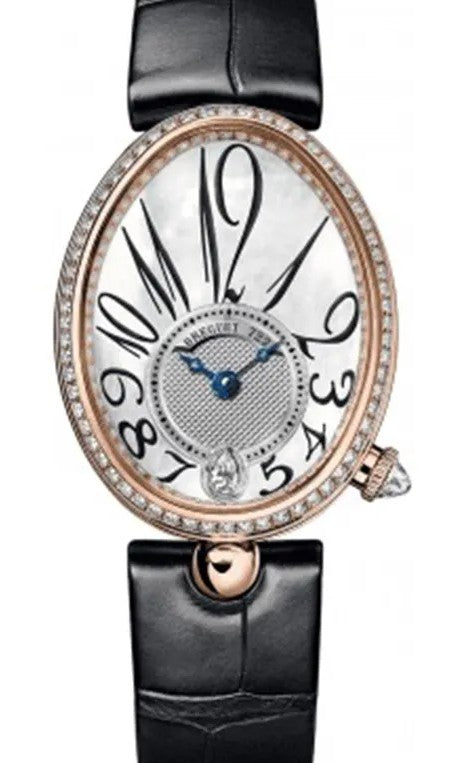 Breguet Reine de Naples Masa perlowa 36,5 x 28,45 mm Zloto rozowe