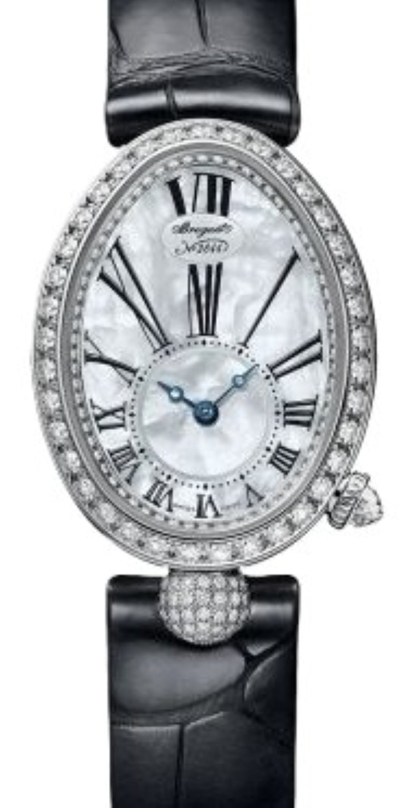 Breguet Reine de Naples Masa perlowa 33 x 24.95 mm Zloto biale 8928BB/51/944/DD0D3L