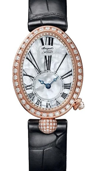 Breguet Reine de Naples Masa perlowa 33 mm Zloto rozowe