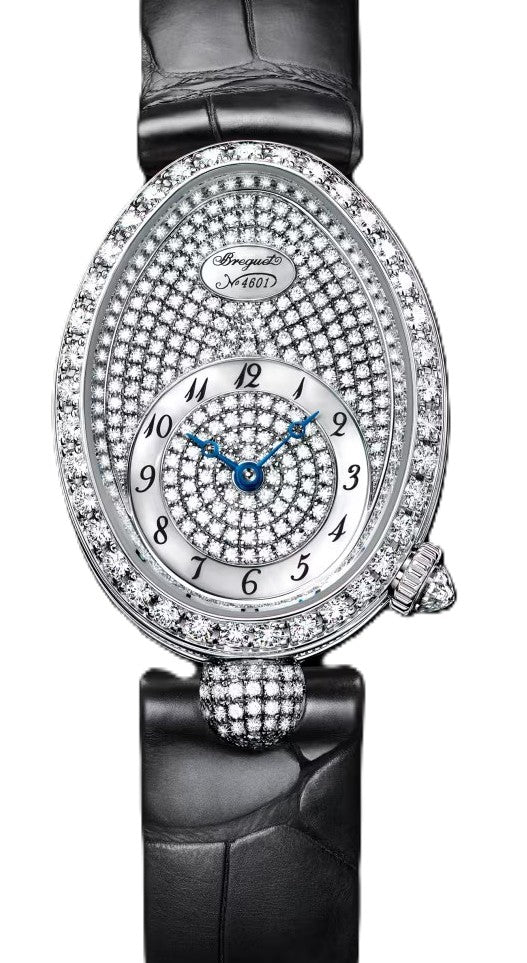 Breguet Reine de Naples Srebrny 24.95 x 33 mm Zloto biale
