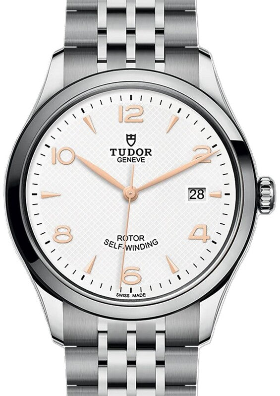 Zegarek męski Tudor 1926 Biały 39 mm Stal 91550-0011