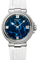 Breguet Marine Niebieski 33.8 mm Stal 9518ST/E2/584/D000