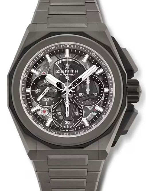Zenith Defy El Primero Czarny 45 mm Tytan 97.9100.9004/02.I001