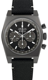 Zenith El Primero Chronomaster Czarny 37 mm Tytan 97.T384.4061/21.C822