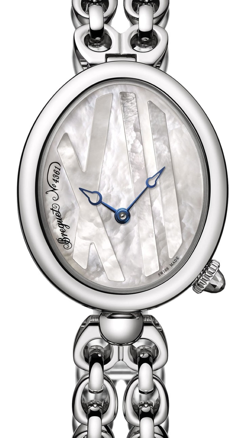 Breguet Reine de Naples Masa perlowa 32.7 mm Stal 9807ST/5W/J50