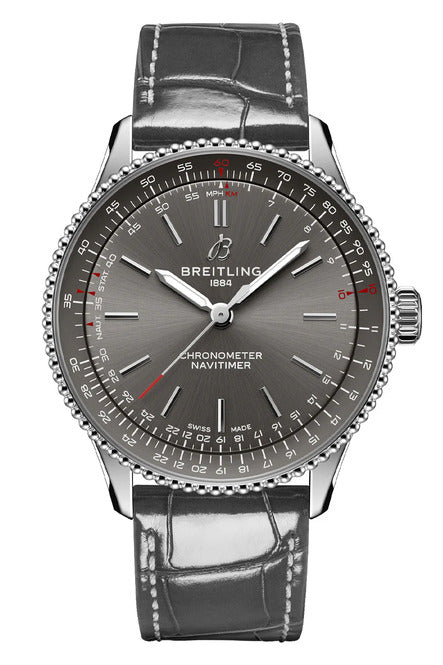 Breitling Navitimer Szary 36mm Stal A17327381B1P1