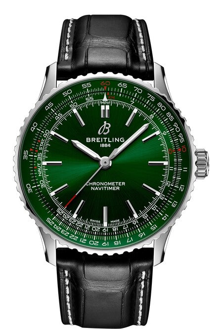 Breitling Navitimer Zielony 41 mm Stal A17329371L1P1