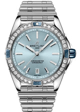 Breitling Chronomat Niebieski 38mm Stal A17356531C1A1