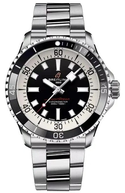 Breitling Superocean Czarny 42mm Stal A17375211B1A1