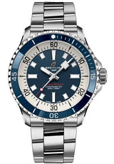 Breitling Superocean Niebieski 42mm Stal A17375E71C1A1