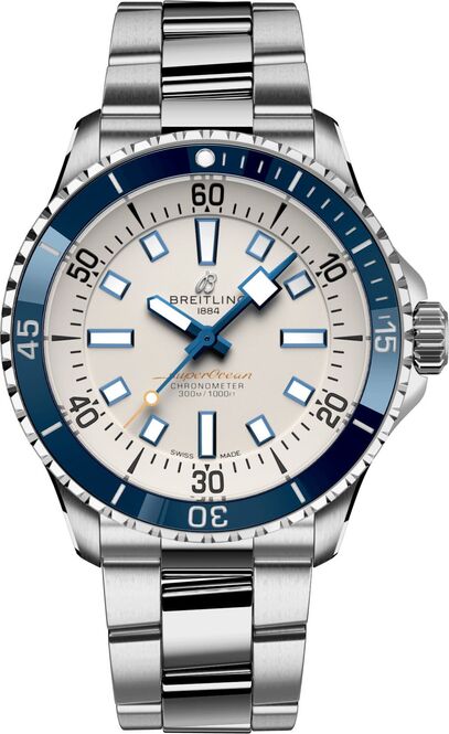 Breitling Superocean Srebrny 42mm Stal A17375E71G1A1