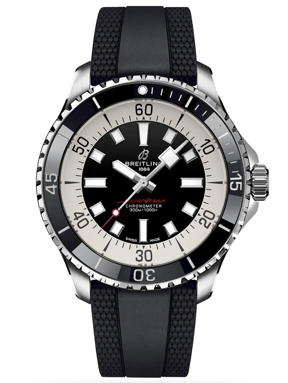 Breitling Superocean Czarny 44mm Stal A17376211B1S1
