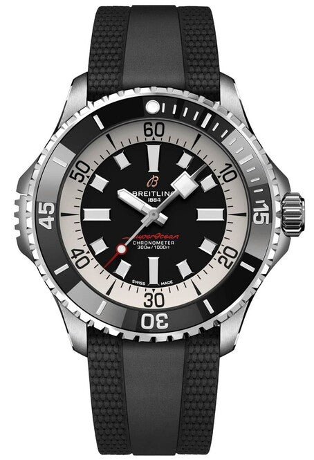 Breitling Superocean Czarny 46mm Stal A17378211B1S1