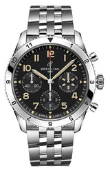 Breitling Classic Avi Chronograph Czarny 42mm Stal A233803A1B1A1