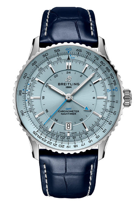 Breitling Navitimer GMT Niebieski 41 mm Stal A32310171C1P1