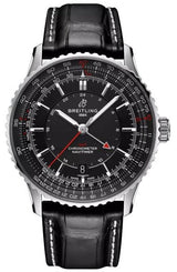 Breitling Navitimer GMT Czarny 41 mm Stal A32310251B1P1
