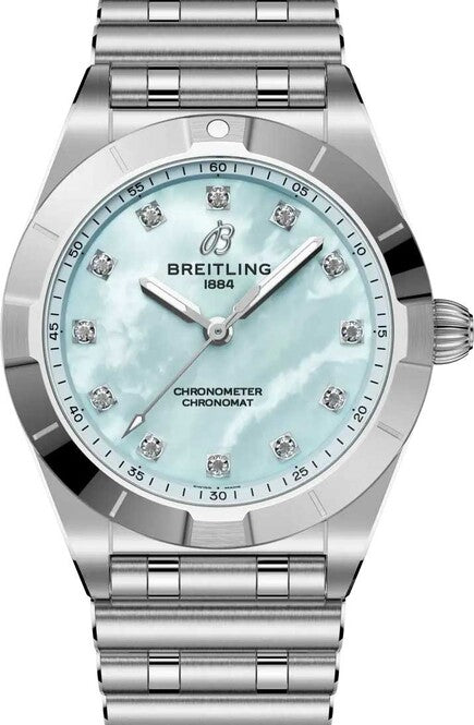 Breitling Chronomat Masa perłowa 28 mm Stal A72310101C1A1