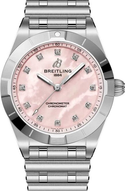 Breitling Chronomat Masa perłowa 28 mm Stal A72310101K1A1