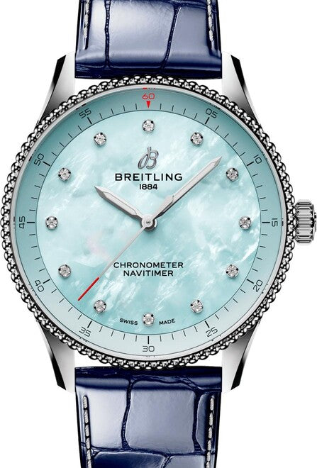 Breitling Navitimer Niebieski 32 mm Stal A77320171C1P1