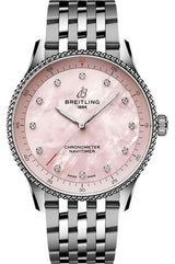 Breitling Navitimer Różowy 32 mm Stal A77320D91K1A1