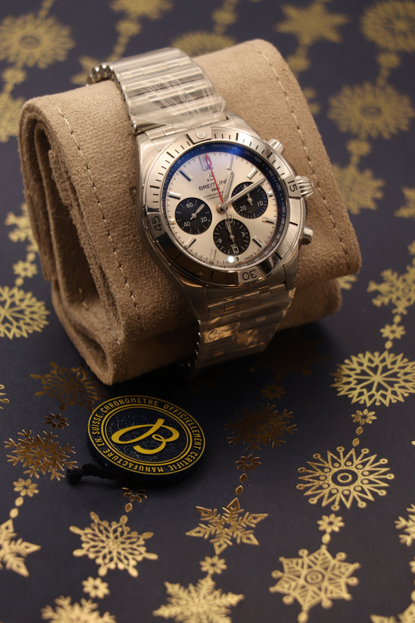 Breitling Chronomat Srebrny 42mm Stal