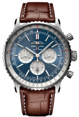 Breitling Navitimer 1 B01 Chronograph Niebieski 46mm Stal AB0137211C1P1