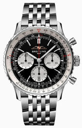 Breitling Navitimer 1 B01 Chronograph Czarny 43mm Stal AB0138211B1A1