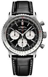Breitling Navitimer 1 B01 Chronograph Czarny 43mm Stal AB0138211B1P1